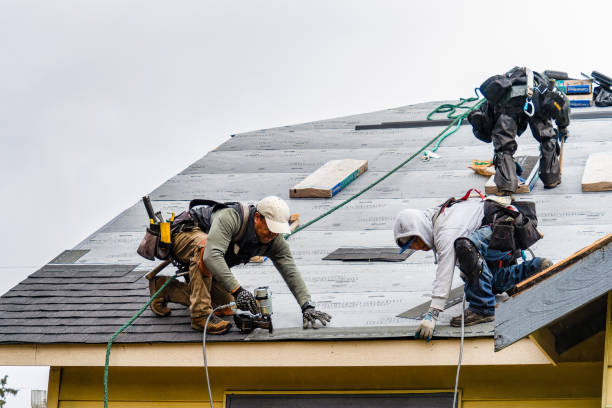 Professional Roofing technician working in Hurley, NY